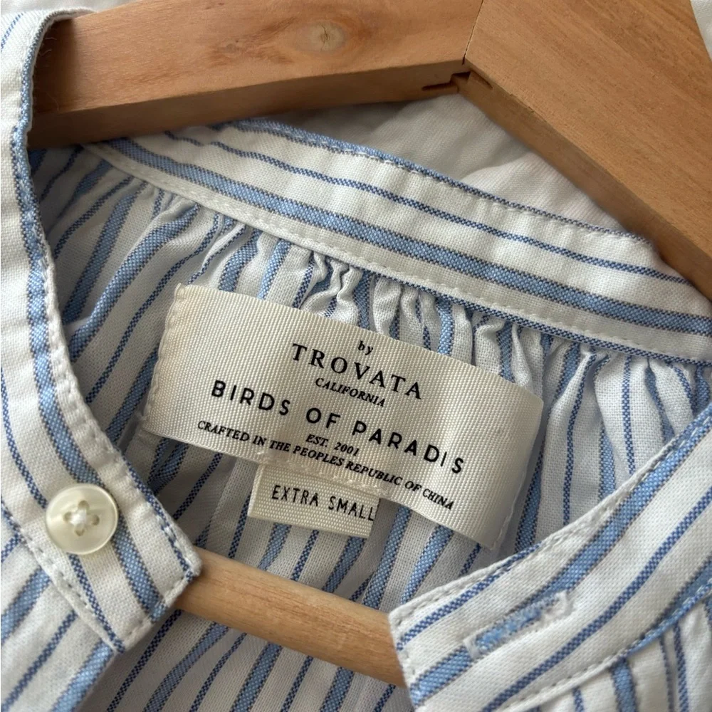 Trovata Beachy Coastal Striped Oversized Shirt - Picture 7 of 11
